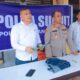 Kapolsek Perbaungan AKP S Gurusinga didampingi Ps Kasi Humas Iptu Edward Sidauruk, Kanit Ipda Raja K Sialoho saat menunjukkan barang bukti. Waspada/Darmawan