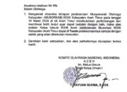 KONI Aceh Tunda Musorkab Aceh Timur