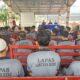   WBP Lapas Kelas IIA Labuhan Ruku mengikuti jalannya pembinaan moralitas di Lapas setempat. Waspada/Ist