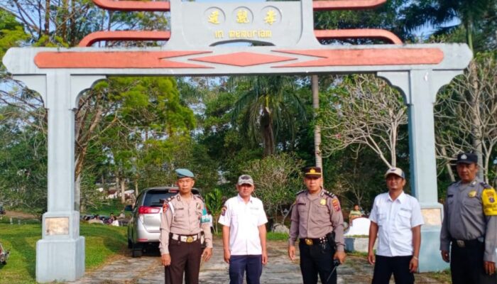 Beri Rasa Aman Dan Nyaman, Polres P.Siantar Pengamanan Ziarah Kubur Cheng Beng