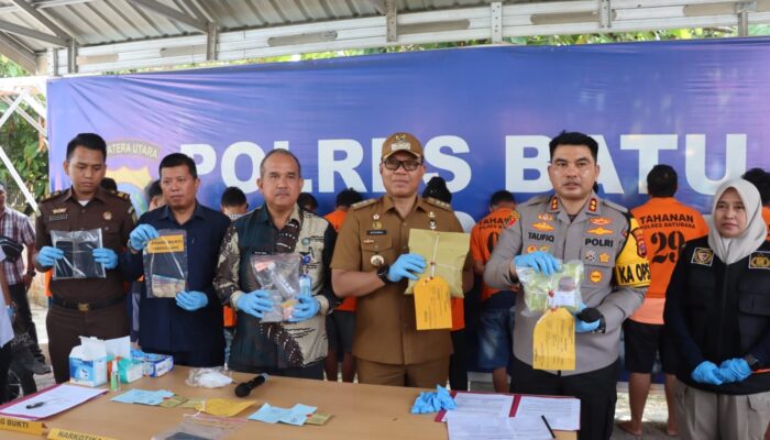 Polres Batubara Musnahkan 2 Kg Sabu