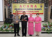 Kapolres Tapteng Pimpin Upacara Purna Bhakti AKBP Sopian