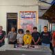 Kapolsek Batangtoru Iptu R.N Tarigan gelar hasil tangkapan sabu dengan tiga orang tersangka warga Tapteng. (Waspada/Ist)