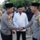 Kapolres Sergai AKBP Oxy Yudha Pratesta didampingi Bupati Sergai H. Darma Wijaya, Wabup Sergai H. Adlin Tambunan menyambut Wakapolda Sumut Brigjen Pol Rony. Waspada/ist