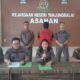 Kepala Kejari Tanjungbalai Asahan, Rufina Ginting didampingi Kasi Intelijen, Andi Sitepu, dan Kasi Pidsus, Azmi memberikan keterangan pers penetapan ESL sebagai tersangka. Waspada/Rasudin Sihotang