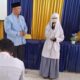 Sekretaris Umum DPD BKPRMI Aceh Timur, H. Muhammad Ishak, mengisi materi Dinul Islam di SMKN 1 Idi, Aceh Timur, Senin (25/3). Waspada/Musyawir.