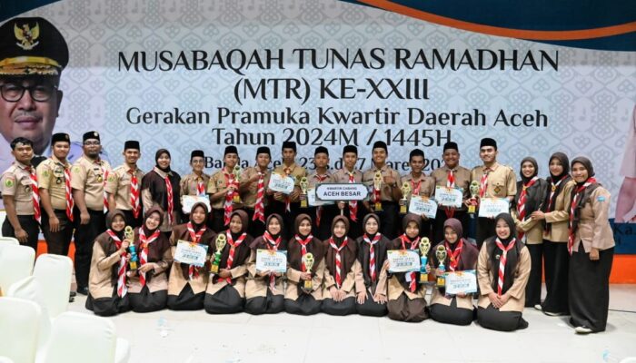 Aceh Besar Raih Juara II MTR Ke-23 Pramuka Kwarda Aceh