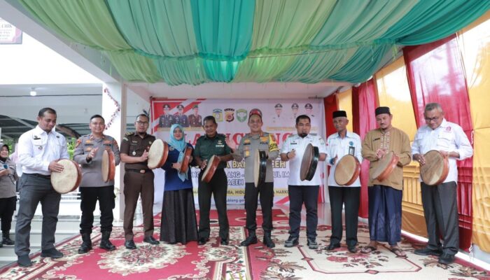 Pj Bupati Dan Kapolresta Launching Kampung Bebas Narkoba Di Lheu Blang