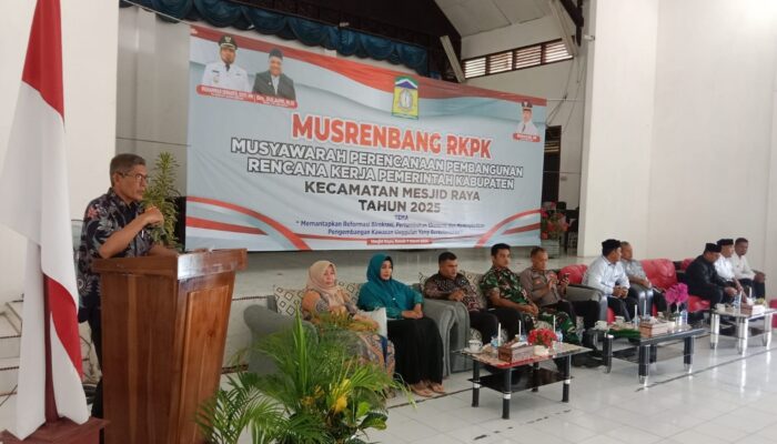 Kecamatan Mesjid Raya Gelar Musrenbang RKPK 2025