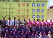 Polres Humbahas Perkenalkan Rambu Lalu Lintas Kepada Anak Usia Dini
