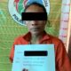 TERSANGKA SS saat diamankan di Mapolres Samosir. Waspada/Ist