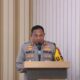 KAPOLRES Humbahas AKBP Hary Ardianto menyampaikan sambutan dalam Rakor Lintas Sektoral jelang Bulan Suci Ramadhan 1445 H. Waspada/Ist