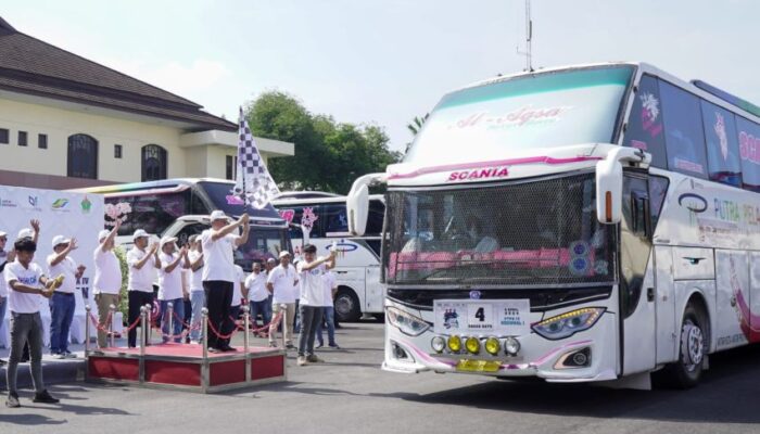 Mudik Gratis, BUMN PTPN IV PalmCo Regional 1 Berangkatkan 500 Pemudik Ke Tujuh Kota Di Sumatra   