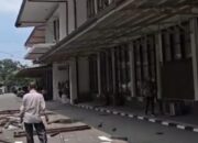 Plafon Atap Gedung FH USU Roboh, Tidak Ada Korban