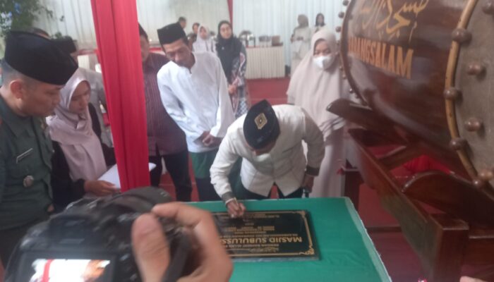 Mayjen TNI Heri Wiranto Resmikan Masjid Subulussalam Bantuan Para Jenderal