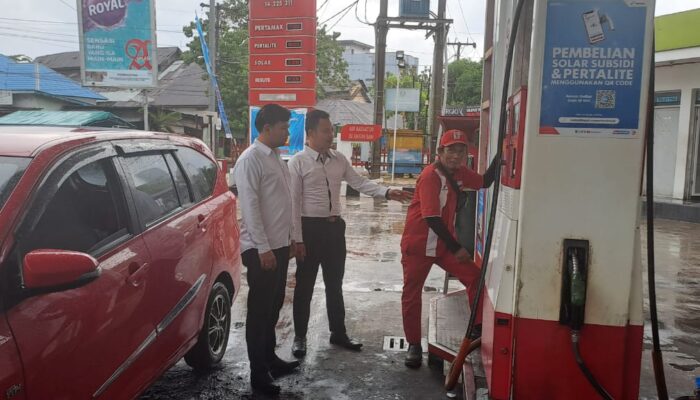 Polres Sibolga Monitoring Ketersediaan BBM Di SPBU