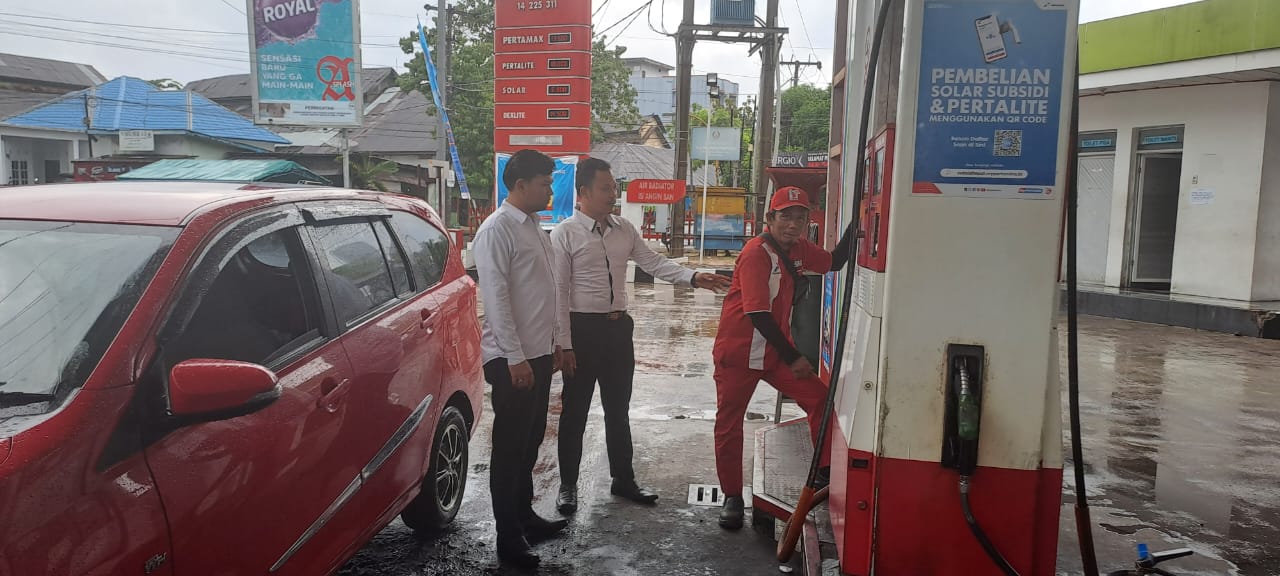Polres Sibolga Monitoring Ketersediaan BBM Di SPBU
