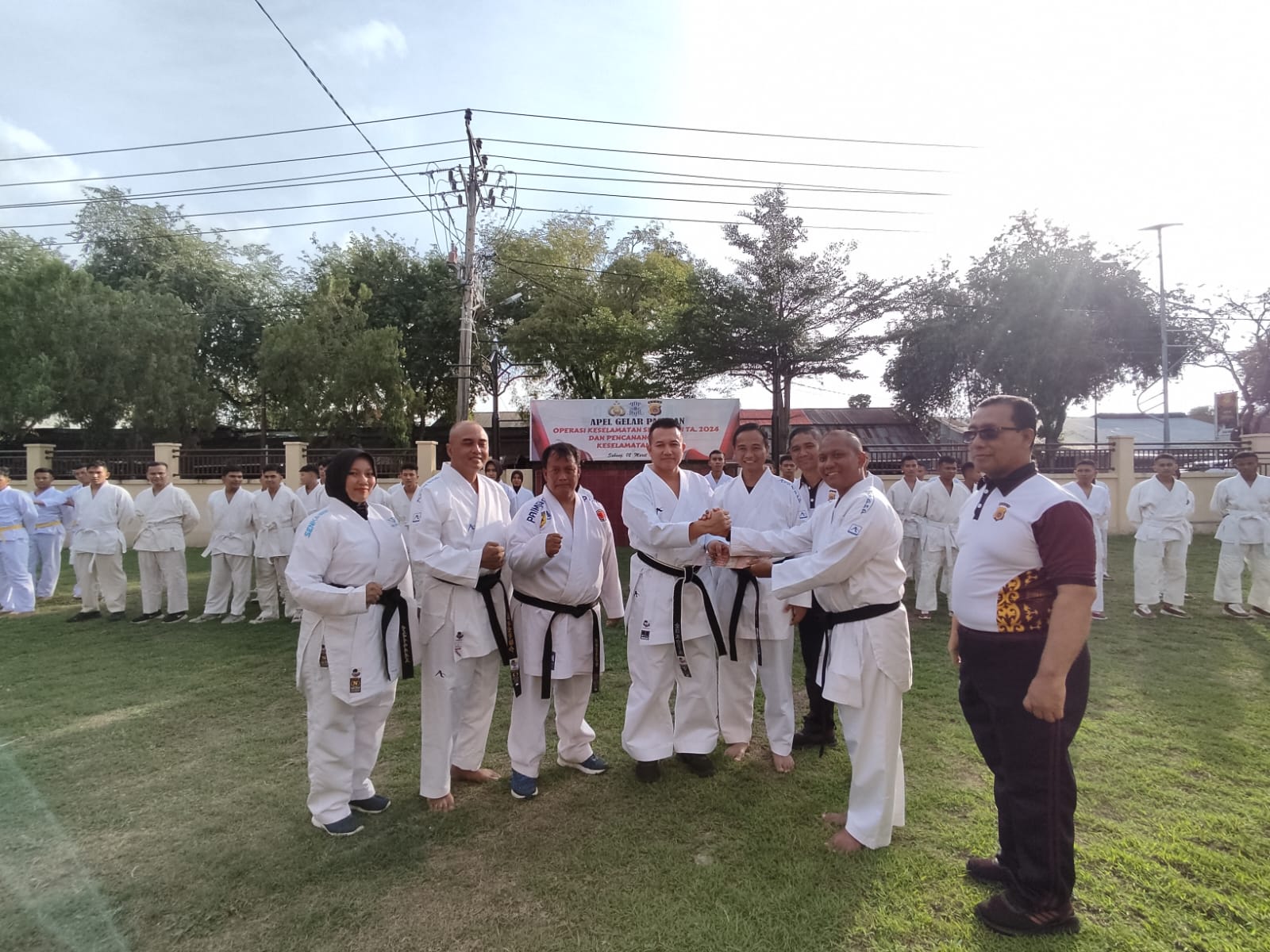 Peresmiàn Dojo Budokai Polres Sabang Dan Latihan Perdana Bersama Pengcab Budokai