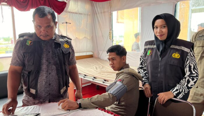 Dokkes Polres Batubara Cek Kesehatan Personel Operasi Ketupat Toba 2024