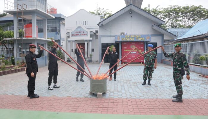 Semarak HBP Ke-60, Lapas Tebing Tinggi Apel Siaga 3 + 1 Berantas Halinar