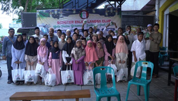 Scoter Enjoy Langsa Club Santuni Anak Yatim Dan Bukber