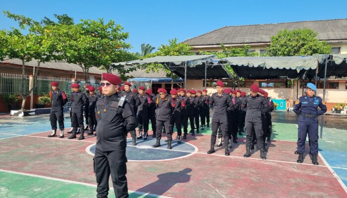 Sambut Lebaran 2024, Lapas Labuhan Ruku Gelar Apel Siaga