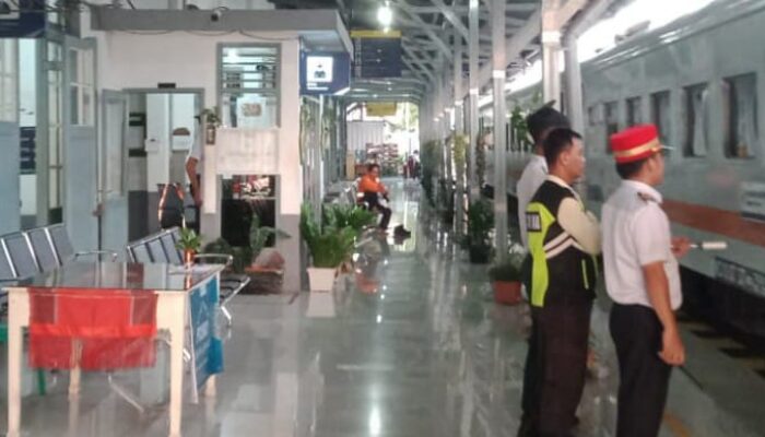 Jelang Perayaan Hari Raya Idul Fitri, Polres P.Siantar Pastikan Stasiun KA Aman