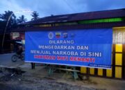 Tekan Peredaran Narkoba, Polres Tapteng Dan Polsek Pasang Imbauan