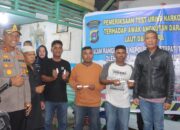 Polres Madina Test Urine Sopir Angkutan