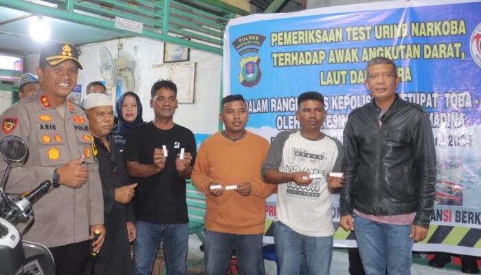 Polres Madina Test Urine Sopir Angkutan