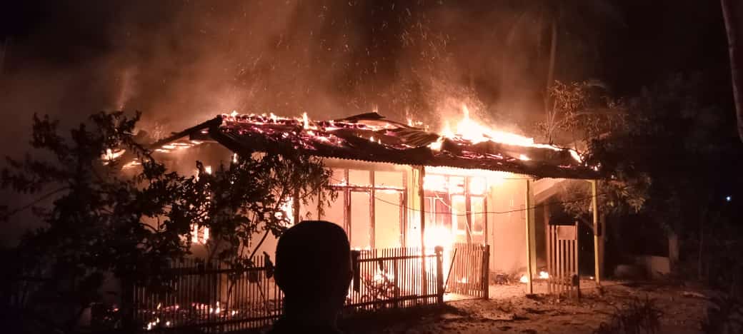 Ditinggal Mudik, Dua Rumah Terbakar Di Dayah Thalibul Huda