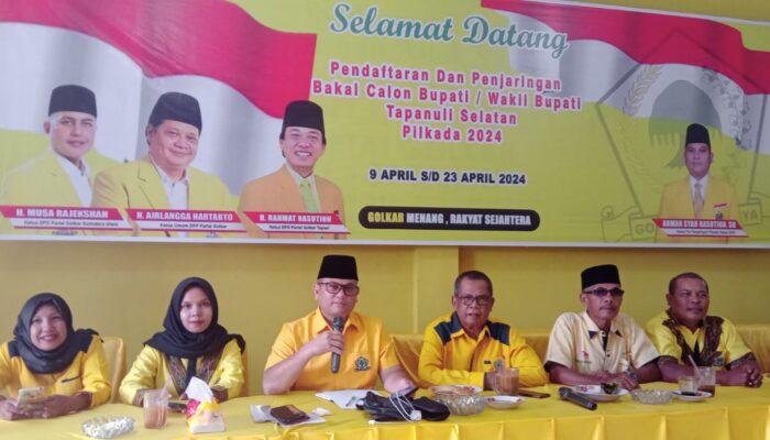 Partai Golkar Buka Penjaringan Balon Bupati dan Wakil Bupati Tapsel