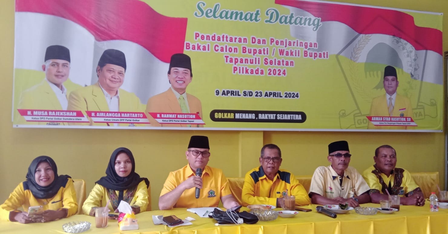 Partai Golkar Buka Penjaringan Balon Bupati dan Wakil Bupati Tapsel