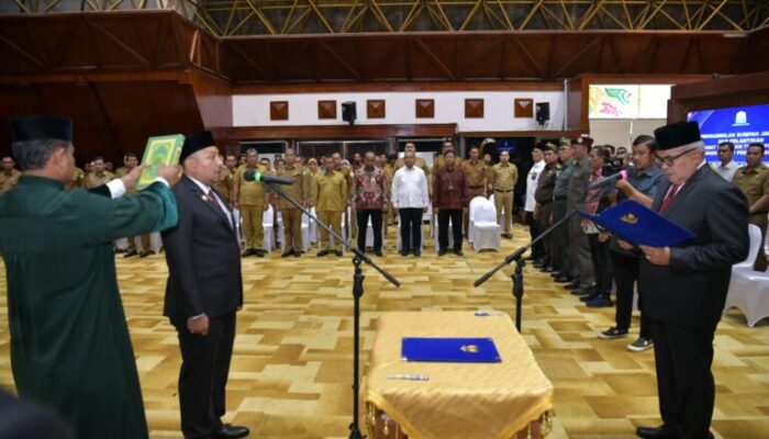 Lantik Kepala BPKA, Pj Gubernur: Sukseskan PON XXI Dan PSN