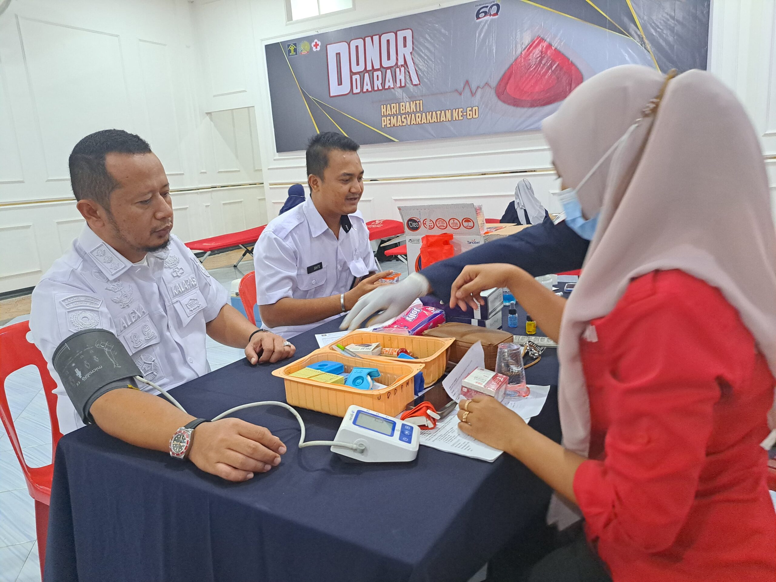 Peringati HBP Ke-60, Lapas Labuhan Ruku Gelar Donor Darah