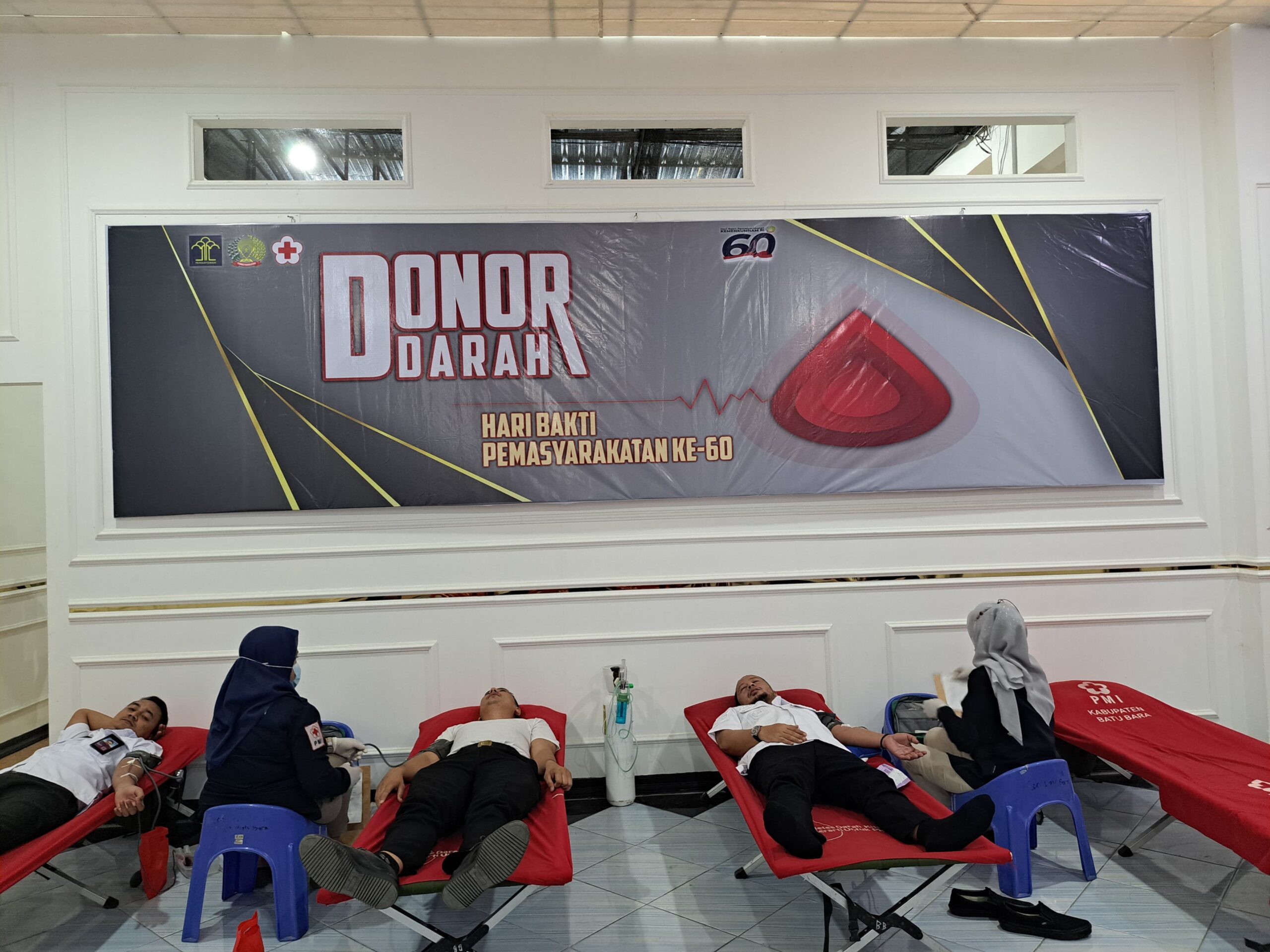 Peringati HBP Ke-60, Lapas Labuhan Ruku Gelar Donor Darah