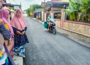 14 Tahun Merasakan Jalan Rusak, Warga Gang Murni X Medan Denai Mengaku Senang Atas Pengaspalan Jalan