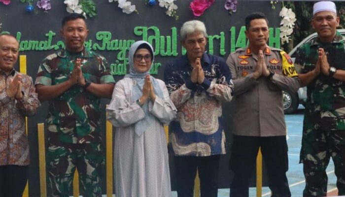 Kapolres P. Siantar Hadiri Silaturahmi Idul Fitri 1445 Wali Kota