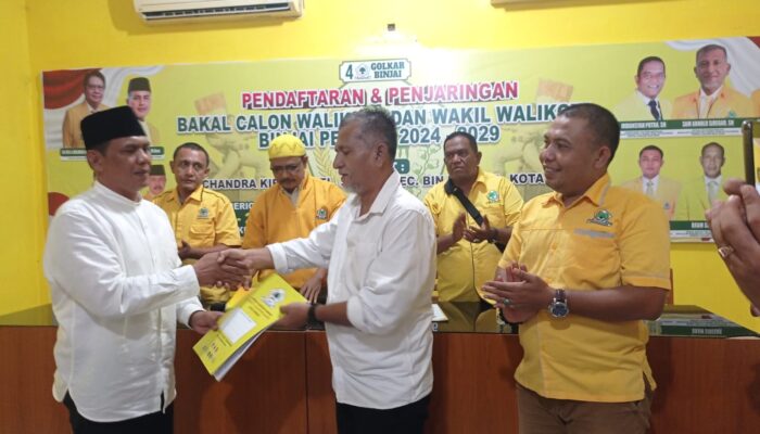 Jelang Pilkada Binjai, Zainuddin Purba Daftar Ke Golkar