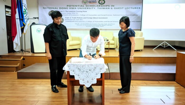 FE Unimed Sambut Tawaran Beasiswa dan Kerjasama Dengan NUDH Taiwan
