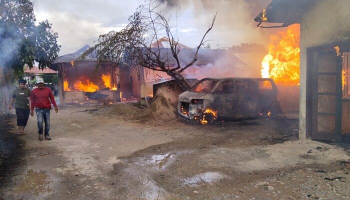 Api Membara Di Meunasah Manyang, 4 Rumah Ludes