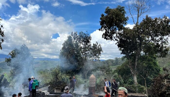 Satu Rumah Ludes Terbakar Di Aceh Tengah