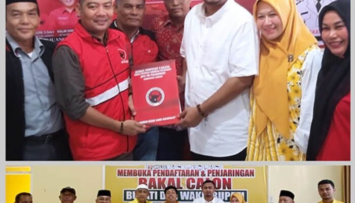 Rizky Yunanda Sitepu Daftar Calon Bupati Langkat Ke PDIP Dan Golkar
