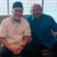 KETUA DPW PAN Sumatera Utara, H Syah Afandin SH (kanan) foto bersama Ketua DPP PAN Dr (HC) Zulkifli Hasan. Waspada/ist