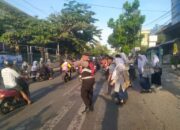 Cegah Laka Lantas, Personel Polresta Banda Aceh Lakukan Strong Point Pagi Hari