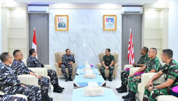 Danlantamal I Terima Kunjungan Dan Brigif 4 Marinir/BS