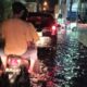 KAWASAN Jalan Pancing II/Budi Utomo langganan banjir setiap kali hujan deras. Waspada/ist
