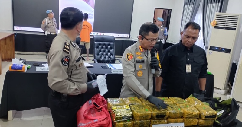 Sat Res Narkoba Polrestabes Medan Gagalkan Peredaran 23,8 Kg Sabu