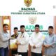 PENYERAHAN hasil audit laporan keuangan Baznas secara simbolik dilakukan oleh KAP Drs. Syamsul Bahri, MM, Ak & Rekan, kepada Ketua Baznas Sumut Prof. Dr. H. Mohammad Hatta, di kantor Baznas Sumut. Waspada/ist