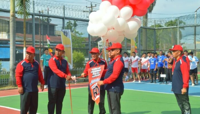 HUT Ke 60 HBP, Kakanwil Kemenkumham Buka Pertandingan Olahraga POP